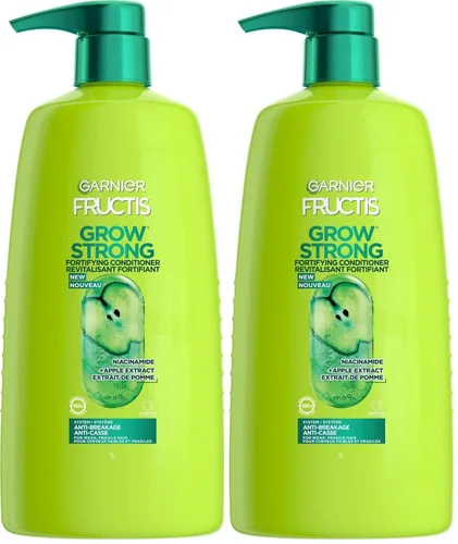 Vista 6 de Garnier Fructis Grow Strong Acondicionador, 33.8 onzas líquidas, 1 unidad (el embalaje puede variar)