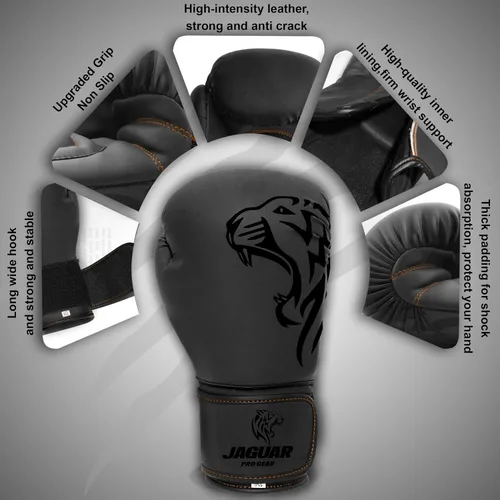 Vista 3 de Jaguar PRO Series - Guantes de boxeo para boxeo MMA Muay Thai Bag Workout - Entrenamiento y competencia
