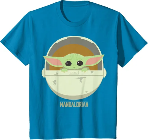 Vista 6 de Star Wars The Mandalorian The Child Bassinet - Camiseta con retrato Negro