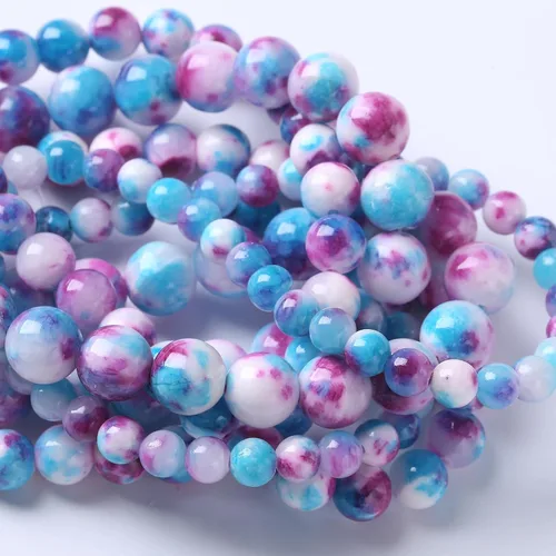 Vista 8 de 45 Cuentas de Piedra Natural de 5⁄16 Pulgadas (8 mm) con Cuentas de Amazonita Azul para Hacer Joyería AAA Redondas Cuentas Sueltas Piedras