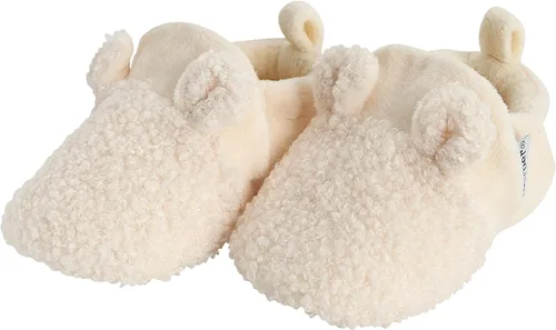 Vista 7 de Gerber Botines unisex con forro polar para bebé, antideslizantes, suaves, con orejas