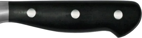 Vista 4 de Dexter -Russell 38464 iCut-FORGE® Cuchillo de chef forjado de 8 pulgadas, hoja de acero inoxidable, mango POM negro, corte profundo para seguridad