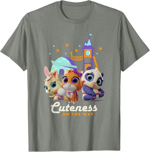 Vista 28 de Disney Camiseta Junior T.O.T.S. Cuteness On the Way Negro