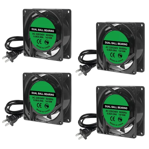 Vista 10 de 4pcs 8025 Ventilador de enfriamiento 3.150x3.150x0.984 in DC 5V USB Cooler Brushless 3.150 in XH2.54 para DIY PC PC PC Case (5V USB)