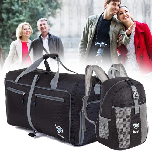 Vista 6 de Bago Mochila liviana Mochila plegable impermeable para viajes y deportes. Mochila plegable y que se puede guardar en una funda para adultos, hombres