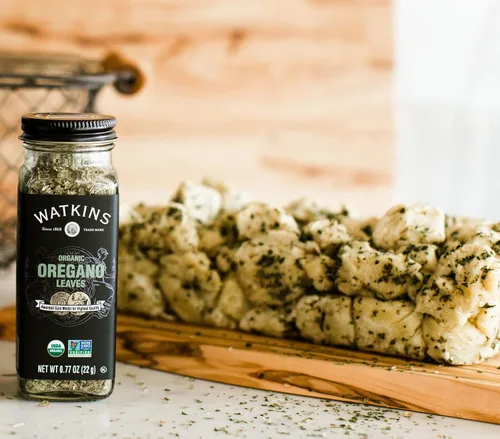 Vista 4 de Watkins Tarro de especias orgánicas gourmet, hojas de orégano, 0.67 onzas