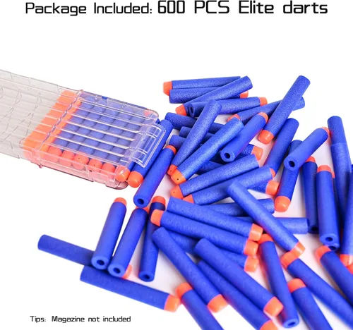 Vista 3 de Paquete de recarga de 600 dardos suaves para Nerf N-Strike Elite Blue