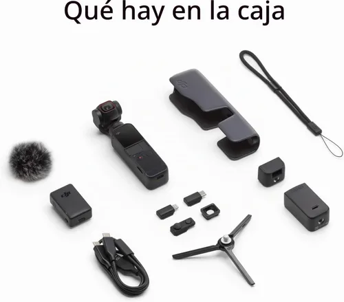 Vista 5 de DJI Pocket 2 Creator Combo - Estabilizador de cardán de mano de 3 ejes con cámara 4K, video Ultra HD, foto de alta resolución de 64 MP píxeles, CMOS