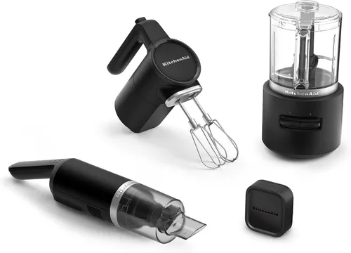 Vista 8 de KitchenAid Go - Mezclador de mano inalámbrico - batería incluida, KHMR762, color negro mate