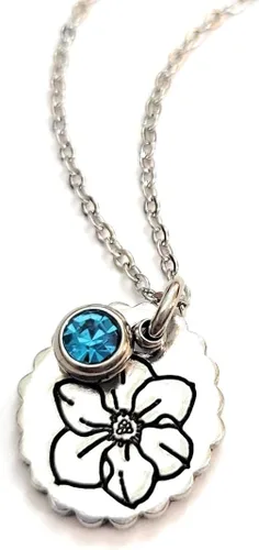 Vista 20 de Birth Month Flower and Birthstone Necklace