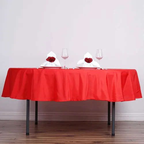 Vista 108 de Efavormart - Mantel cuadrado de lino de poliéster sin costuras, 54 x 54 pulgadas, color beige, para banquetes de boda, fiesta, restaurante