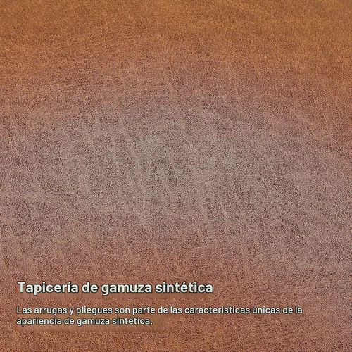 Vista 4 de VANOMi Sofá de piel sintética con diván reversible para apartamento