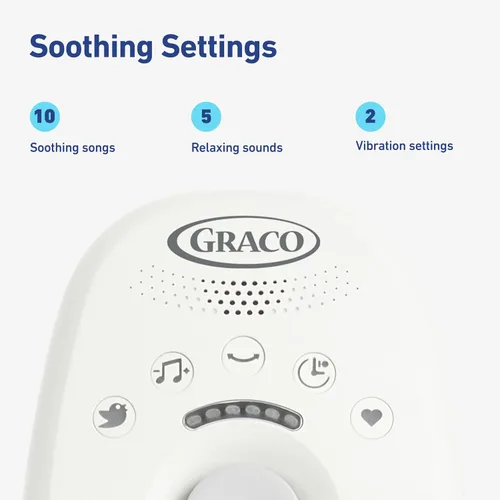 Vista 5 de Graco Sway2Me - Asiento portátil para bebé con música, sonidos y ajustes ajustables, colección Watson