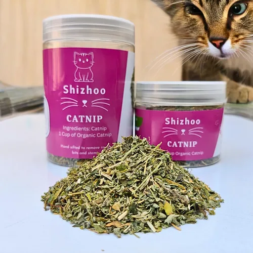 Vista 5 de Hierba gatera 100% natural para gatos y gatitos, mezcla orgánica prémium para energizar y excitar a los gatos, seguro para jugar con gatos