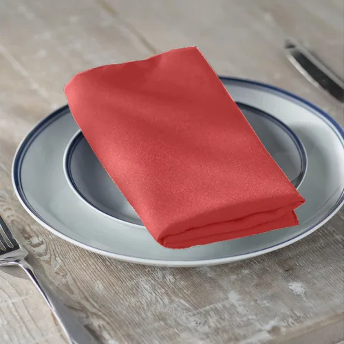 Vista 23 de LA Linen Paquete de 10 servilletas de popelina de poli, servilletas de tela suave, servilletas lavables y reutilizables, servilletas de mesa