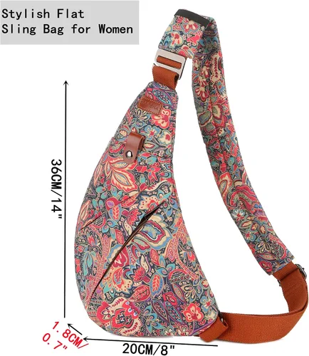 Vista 7 de Bolso bandolera para mujer, bolso cruzado en el pecho, hombro y antirrobo, bolso de viaje XB-15