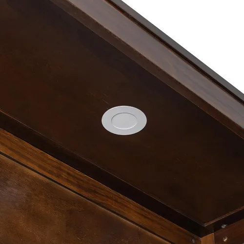 Vista 7 de MERITLINE Cama Queen Murphy con escritorio y armarios de almacenamiento, cama vertical de pared de madera maciza con cajones de almacenamiento