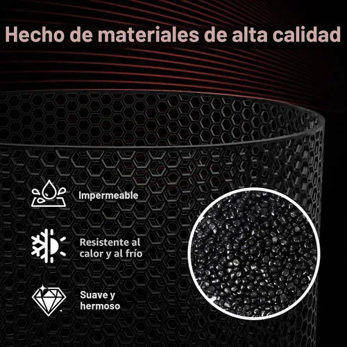 Vista 3 de AggAuto 47"x16" Malla universal de rejilla de auto de plástico ABS, rejilla de aleación de aluminio para automóvil, parachoques con agujeros de Negro