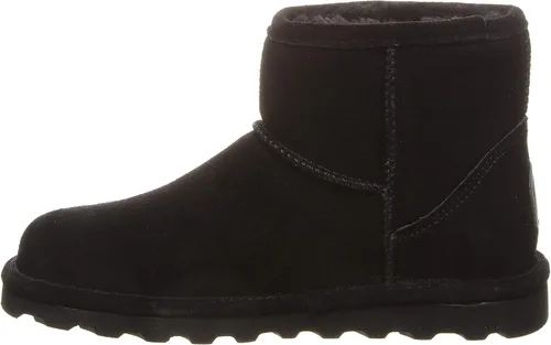 Vista 2 de BEARPAW Botas de piel de oveja Alyssa tratadas con tecnología NeverWet, Negro, 7