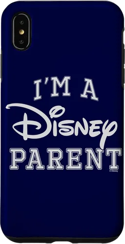 Vista 11 de iPhone 16 Disney I'm A Disney Parent Collegiate Big Text Logo Case