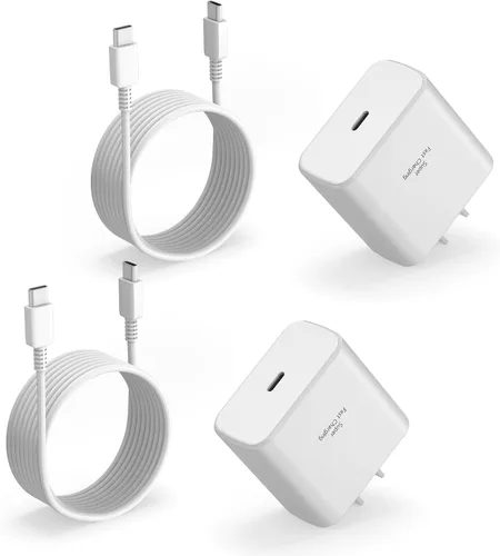 Vista 13 de Samsung - Cargador de teléfono súper rápido compatible con cargador rápido USB C de 45 W, cable de carga rápida de 10 pies tipo C para Samsung