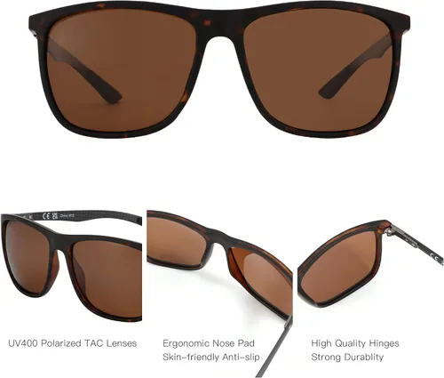 Vista 7 de ZENOTTIC Gafas de sol polarizadas para hombres y mujeres, 100% protección UV400