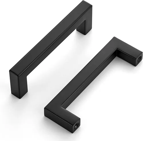 Vista 10 de Home Expert Paquete de 30 tiradores cuadrados para gabinete, color negro mate de 5 pulgadas, accesorios de cocina para armario