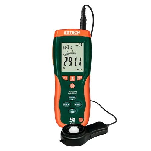 Vista 3 de Extech HD450 Datalogging - Medidor de luz resistente, 400000 Lux