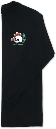 Vista 7 de Riot Society Camiseta de manga larga estampada y bordada para hombre