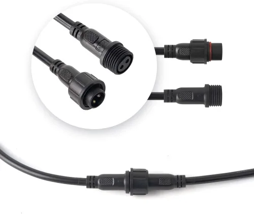 Vista 9 de BTF-LIGHTING Cable de extensión IP65 con conectores macho y hembra en ambos extremos para un solo color 5630 5730 5050, etc. Tira LED de 0.866 in