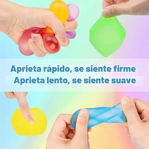 Vista 5 de VISCOO 32 Pcs Stress Cube, Slow Rising Squishy, Cube Stress Balls 32p-cubes 8