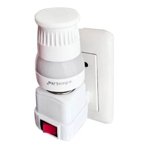 Vista 10 de Adaptador de enchufe de luz con sensor de movimiento de radar inteligente, complemento atornillado E26/E27, del atardecer al amanecer, radar