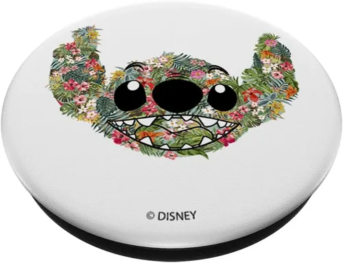 Vista 2 de Disney Lilo & Stitch Floral Stitch PopSockets PopGrip: agarre intercambiable para teléfonos y tabletas