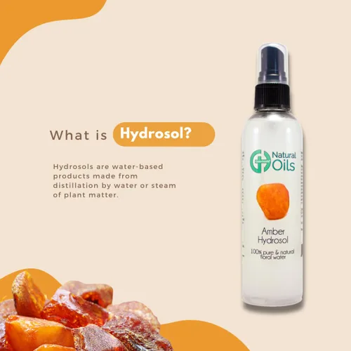 Vista 2 de Amber Hydrosol (agua floral) – jarra de plástico de 1 galón con tapa – 100% puro (no aceite)