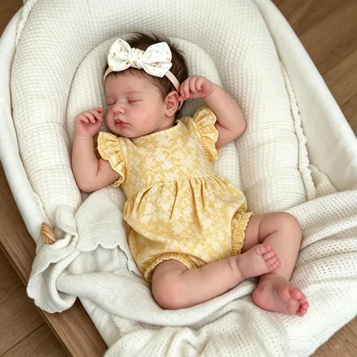 Vista 6 de Zero Pam Muñeca de bebé de silicona completa de 20 pulgadas, muñecas de bebé Reborn de silicona de cuerpo completo, muñeca de bebé realista, niña