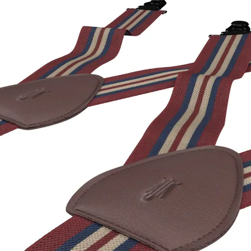 Vista 2 de KK & Jay Supply Co. Shirttail Garters - Camisa a rayas