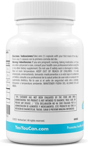 Vista 5 de Yes You Can! Cápsulas de colágeno, suplemento dietético para promover un cabello, piel y uñas saludables, 290 mg de colágeno bovino, vitamina A