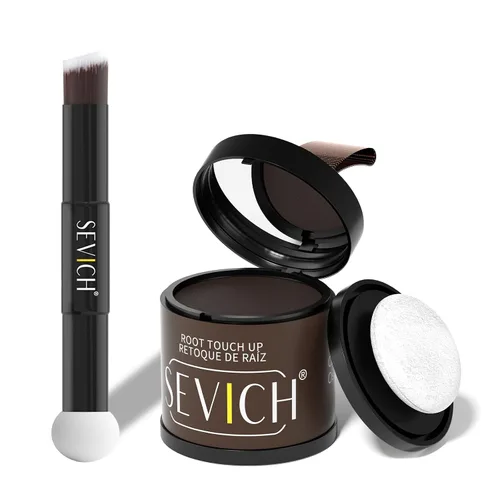 Vista 19 de SEVICH Polvo magnético recargable para retoque de raíces del cabello, impermeable, cobertura de canas y corrector de línea capilar con doble