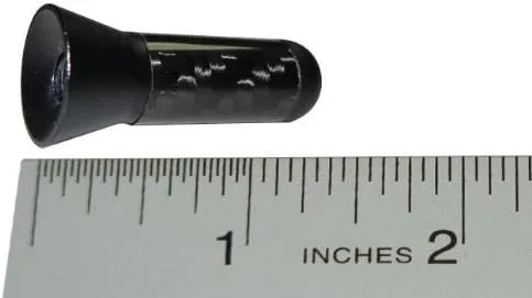 Vista 2 de VMS RACING Antena corta de aluminio mecanizada CNC de fibra de carbono negra real de 1.378 in compatible con Mitsubishi Lancer Evo Evolution