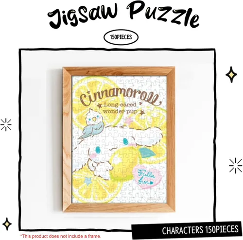 Vista 2 de Rompecabezas Cinnamoroll de 150 piezas – Juegos para la vinculación familiar, aumentar las habilidades cognitivas y aliviar el estrés – Personajes