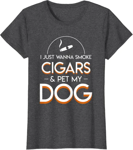 Vista 5 de Solo quiero fumar cigarros y mascotas a los amantes de los perros de mi perro, Negro, S