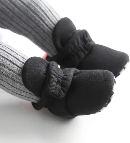 Vista 69 de Botines de forro polar para bebés, niños y niñas, pantuflas antideslizantes con agarre suave, zapatos de calcetín para recién nacidos, cuna