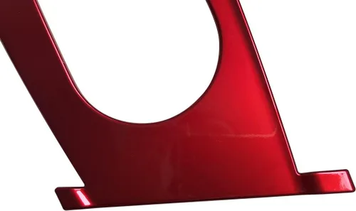 Vista 7 de ruihe Cubiertas de panel de consola de palanca de cambios de coche rojo Compatible con Hyundai Elantra 2021 2022 2023 2024 Versión de freno