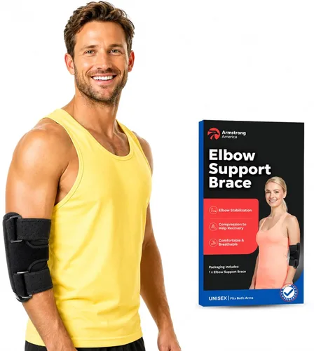 Vista 9 de Codera para tendinitis de codo Soporte de túnel cubital para dormir Soporte de brazo y manga de compresión inmovilizadora para alivio del dolor
