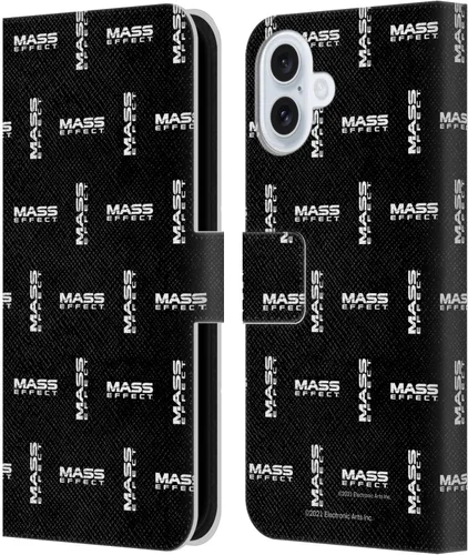 Vista 14 de Head Case Designs Funda de piel con licencia oficial de EA Bioware Mass Effect Cerberus Logo Graphics tipo cartera compatible con Apple iPhone 11