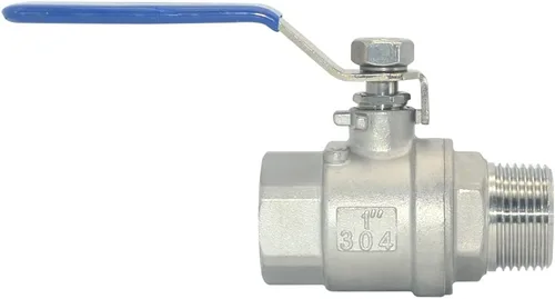 Vista 4 de DAN SPEED Válvula de bola de puerto completo S304 de acero inoxidable 304 resistente para agua, aceite y gas, 1000WOG (1 pulgada)