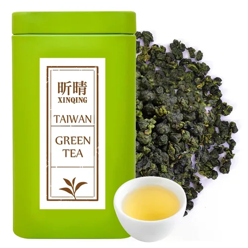 Vista 8 de Xin Qing - Té verde de pólvora, té de pólvora Zhu Cha, té de perlas de hojas sueltas, 7.05 onzas