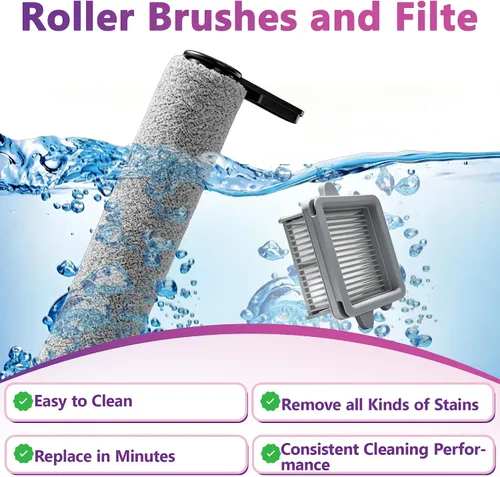 Vista 2 de F25 Filter Brush Kit Compatible with Roborock Wet Dry Vacuum