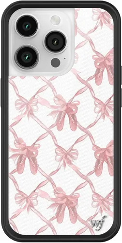Vista 57 de Wildflower Carcasas – Compatible con iPhone 14 Pro Protector negro parachoques, certificado de prueba de caída de 6.5 pies, propiedad de mujeres