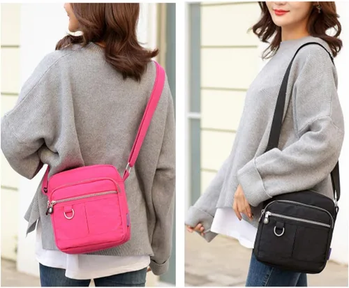 Vista 7 de KARRESLY Bolso bandolera de nailon casual impermeable para mujer